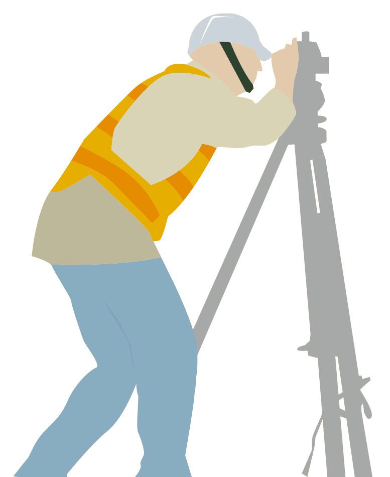 測量スタッフイラスト