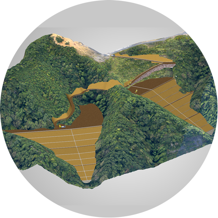 地形の3Ｄモデル