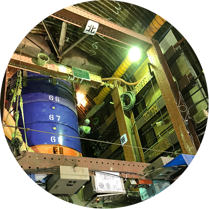 上下水道　工事の様子