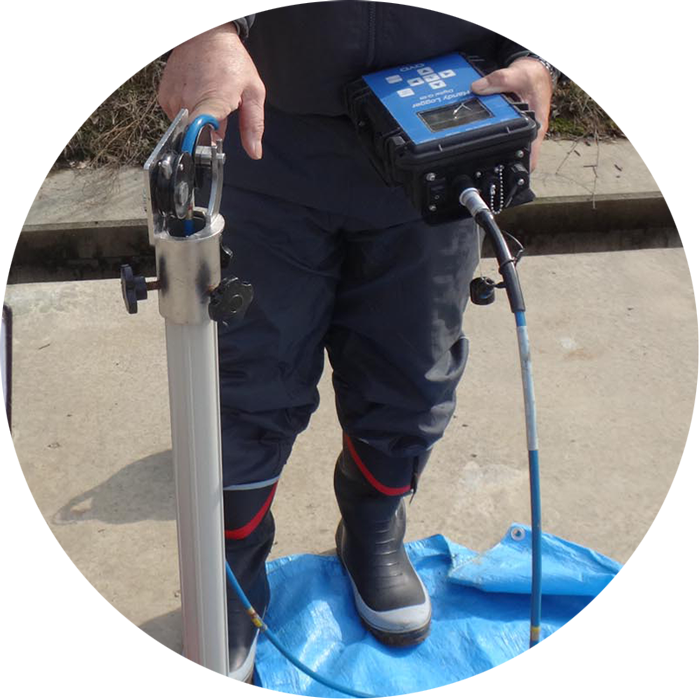 傾斜防災　傾斜計のイメージ